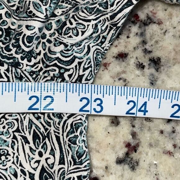 Pure Jill J. Jill Printed Soft-V-Neck Top Paisley Size XL - Picture 7 of 8